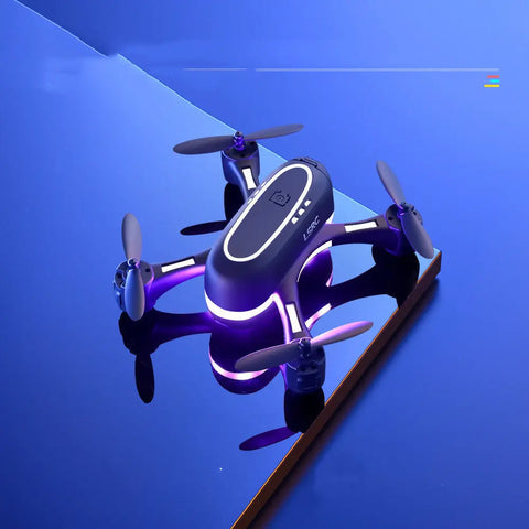 Mini Aerial Photography Gradient LED Remote Control Plane null