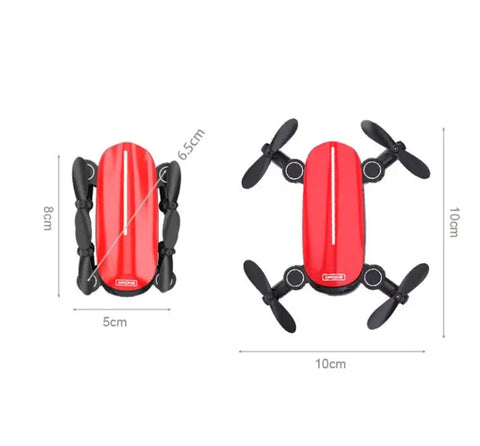 Teeggi T10 Mini Drone With Camera Foldable WiFi FPV RC Quadcopter Headless Mode Altitude Hold VS S9 Micro Pocket Selfie Dron null