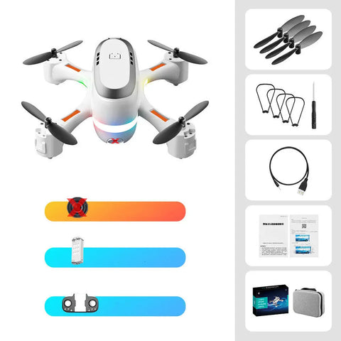 Mini Aerial Photography Gradient LED Remote Control Plane null
