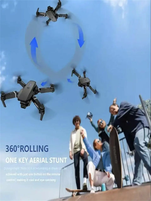 The Battery Configuration Of The E88 Smart Camera Drone Features Real-time Image Transmission From A Single Camera. It Has One-click Touch And Landing Functions. This Is A Foldable Remote-controlled D null
