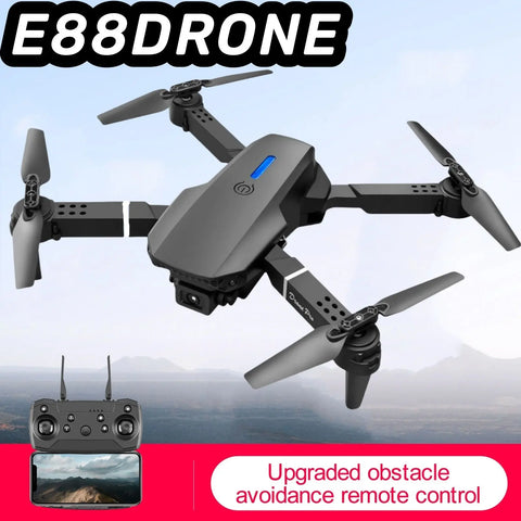 The Battery Configuration Of The E88 Smart Camera Drone Features Real-time Image Transmission From A Single Camera. It Has One-click Touch And Landing Functions. This Is A Foldable Remote-controlled D null