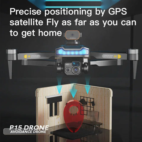 Brushless GPS Automatic Return Drone Obstacle Avoidance Folding HD Aerial Photography Remote Control Quadcopter GPS Positioning null