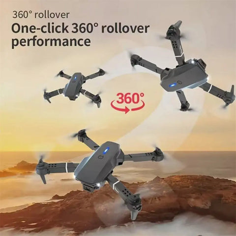 The Battery Configuration Of The E88 Smart Camera Drone Features Real-time Image Transmission From A Single Camera. It Has One-click Touch And Landing Functions. This Is A Foldable Remote-controlled D null