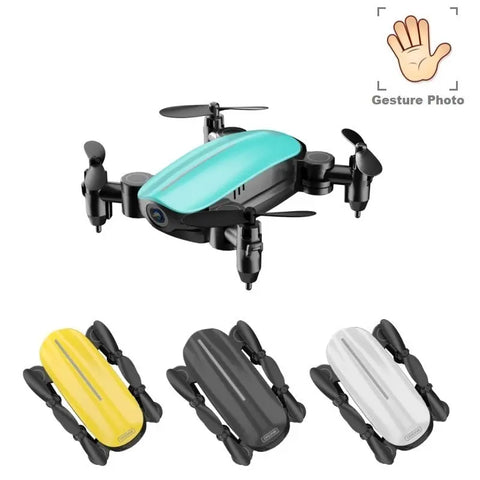 Teeggi T10 Mini Drone With Camera Foldable WiFi FPV RC Quadcopter Headless Mode Altitude Hold VS S9 Micro Pocket Selfie Dron null