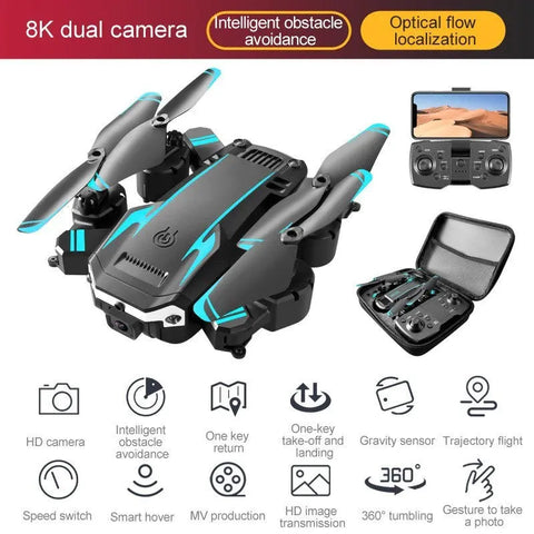 High Definition 8K Folding Intelligent Obstacle Avoidance Drone null